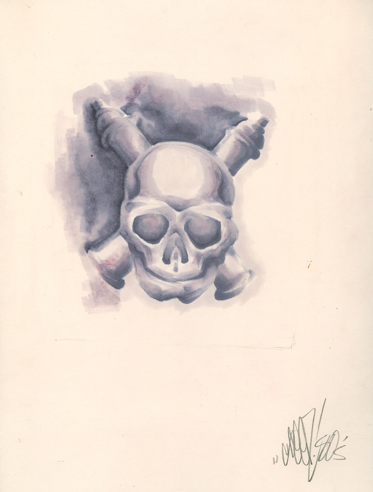 SEEN - "Skull & Cans" - Drawing