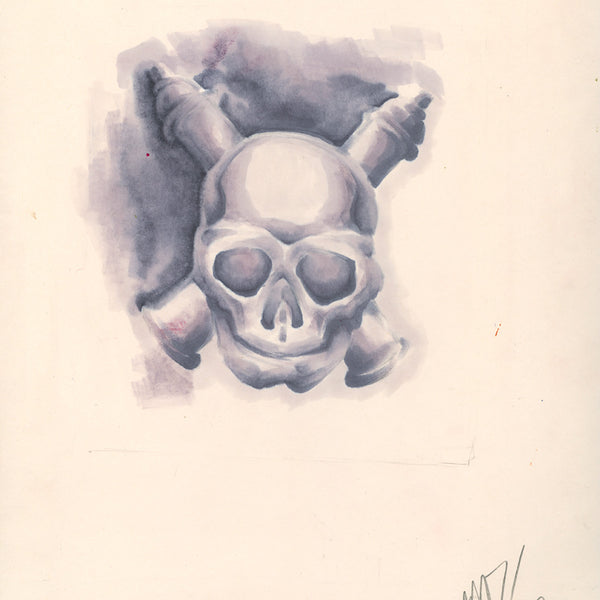 SEEN - "Skull & Cans" - Drawing