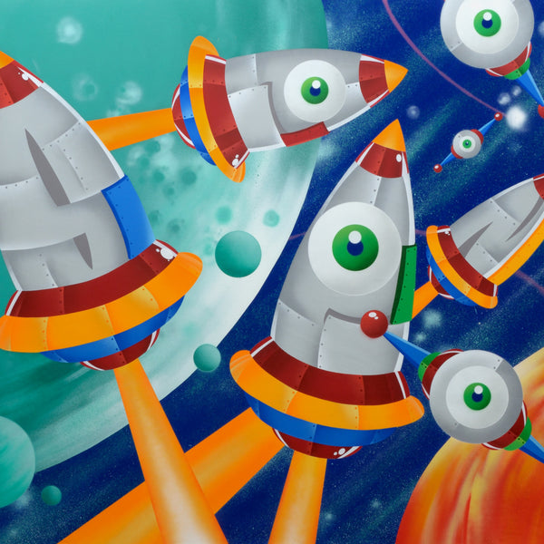 SEEN - "Space Station #5" Painting