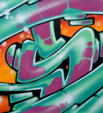 GRAFFITI ARTIST SEEN  -  "Super S"  Aerosol on Canvas