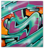 GRAFFITI ARTIST SEEN  -  "Super S"  Aerosol on Canvas