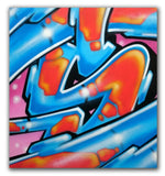 GRAFFITI ARTIST SEEN -  "Super S"  Aerosol on Canvas