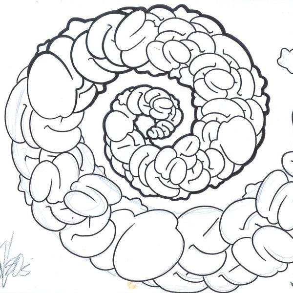 GRAFFITI ARTIST SEEN - Swirling S's - Drawing