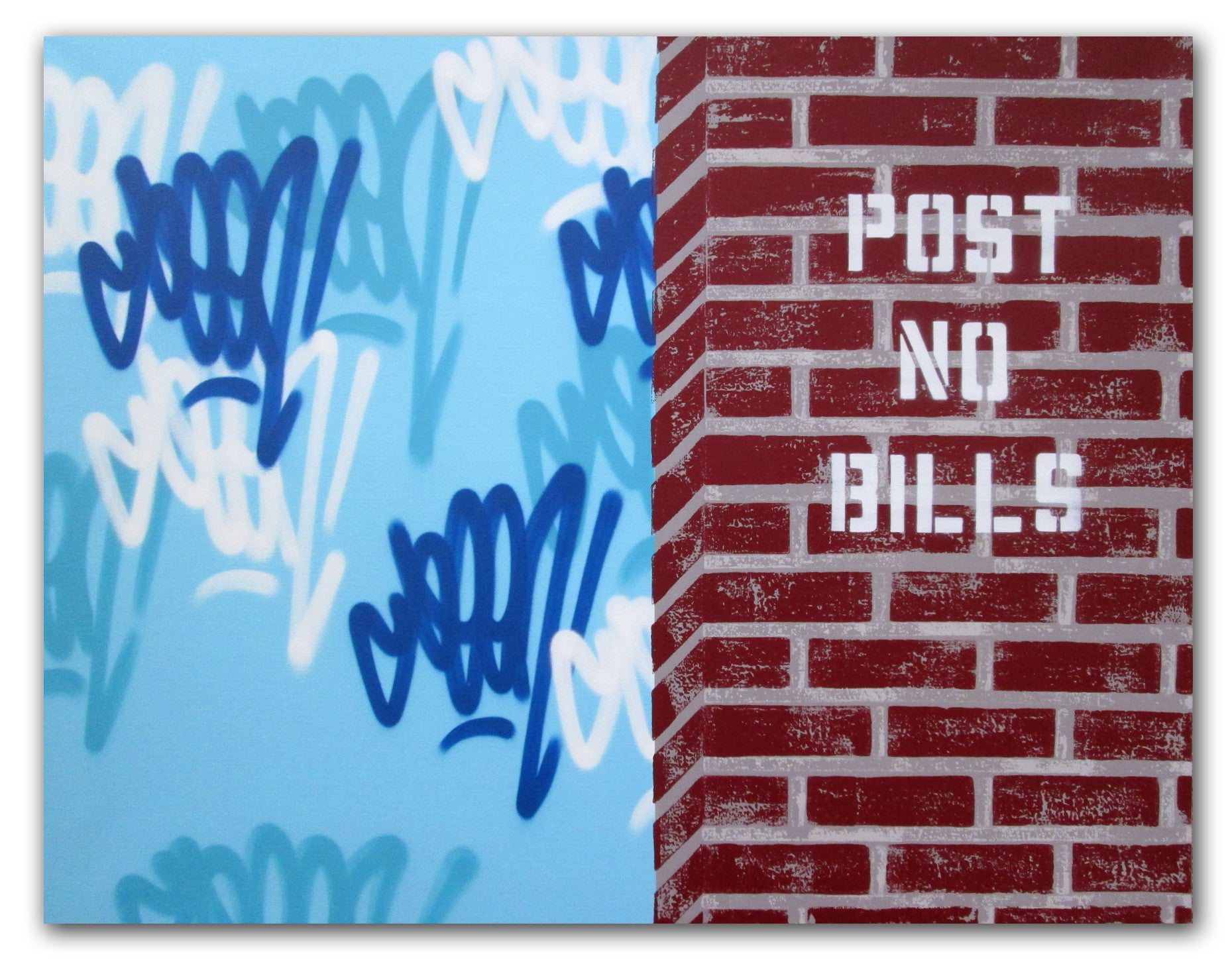 SEEN -"Post No Bills -Stretched"Aerosol Linen