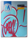 GRAFFITI ARTIST SEEN  -  "MTA - Stretched" 23.5x31.5"   Aerosol on Linen