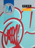 GRAFFITI ARTIST SEEN  -  "MTA - Stretched" 24x32"  Aerosol on  Linen