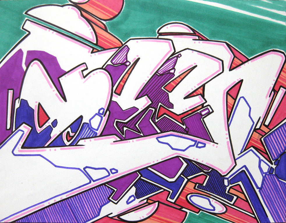 GRAFFITI ARTIST SEEN - WildStyle 32- Drawing