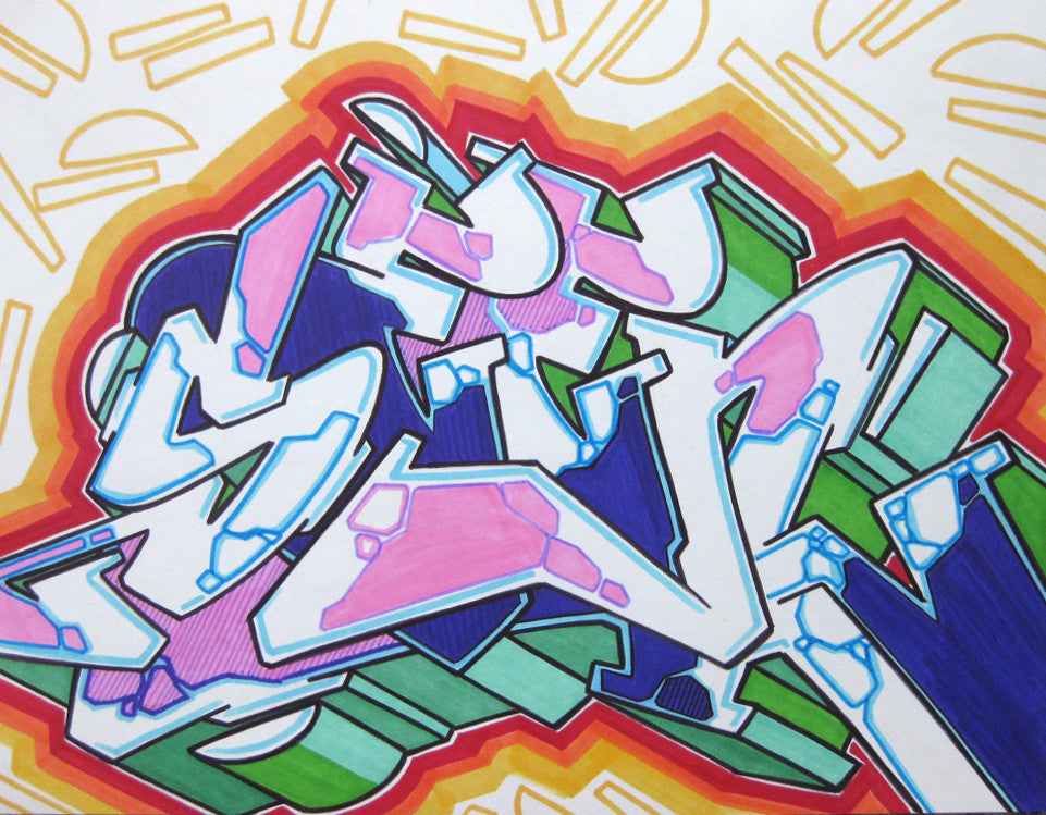 GRAFFITI ARTIST SEEN - WildStyle 33- Drawing