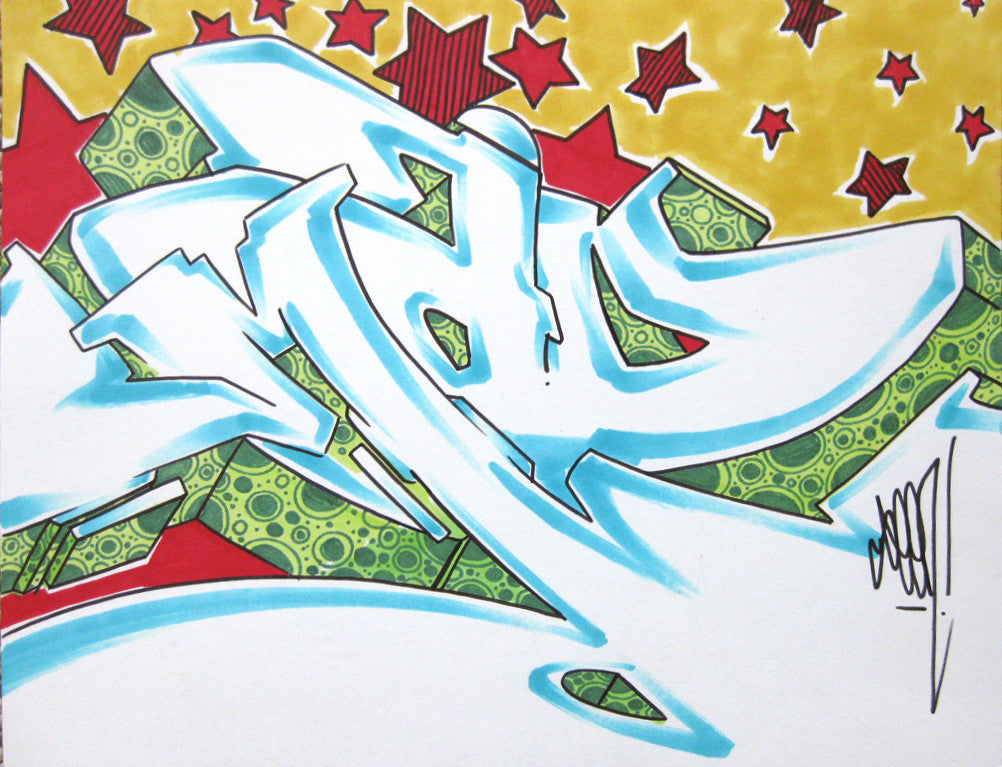 GRAFFITI ARTIST SEEN - WildStyle 40- Drawing