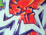 GRAFFITI ARTIST SEEN  -  "Wildstyle 12"  Aerosol on  Canvas