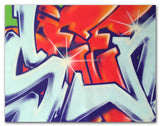 GRAFFITI ARTIST SEEN  -  "Wildstyle 12"  Aerosol on  Canvas