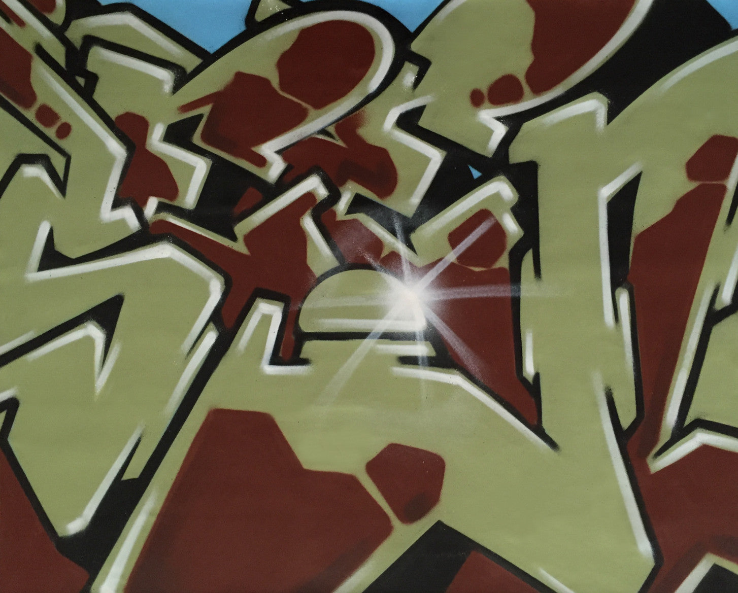 GRAFFITI ARTIST SEEN  -  "Wildstyle 20"  Aerosol on  Canvas