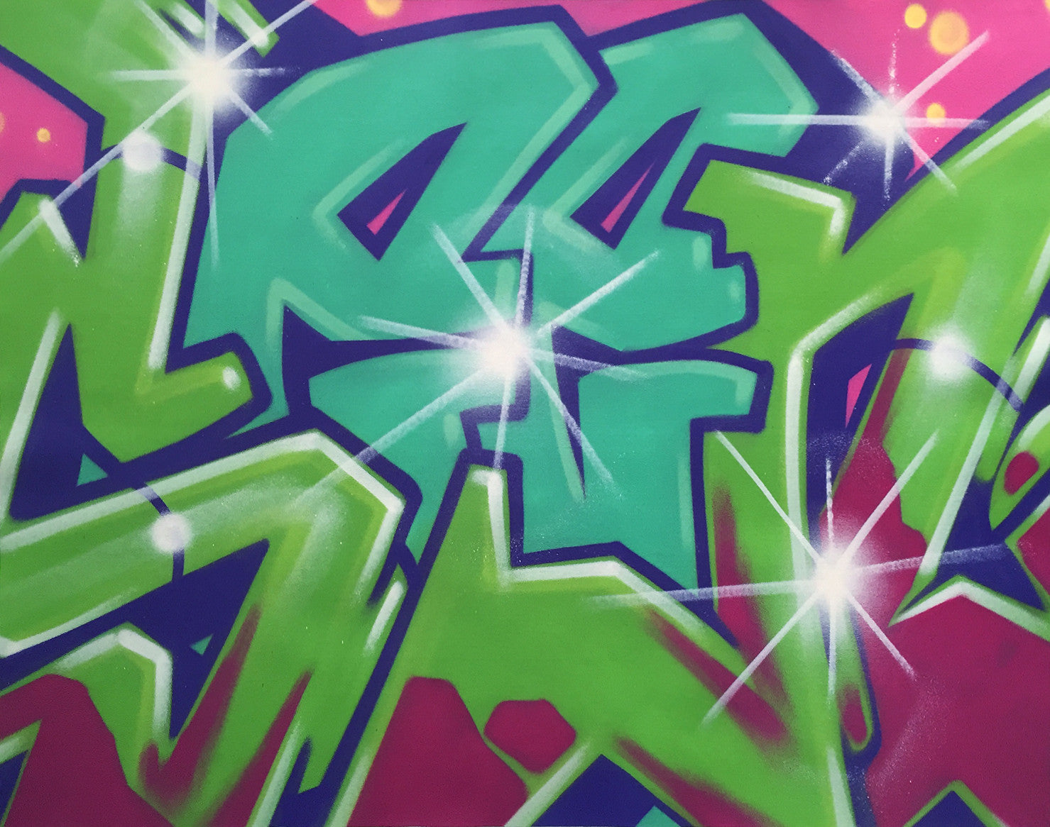 SEEN   "Wildstyle 6"  Aerosol on Canvas