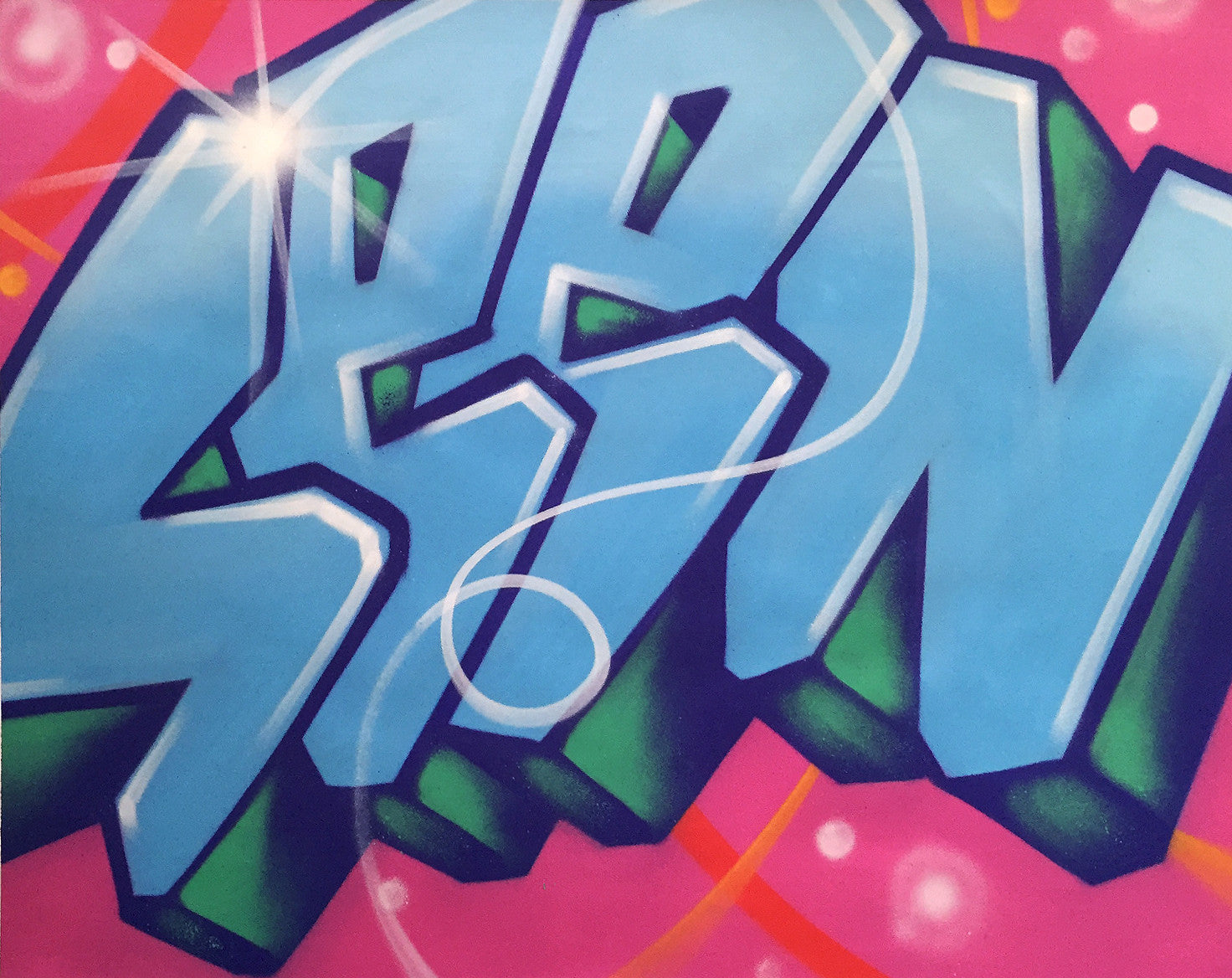 SEEN -"Wildstyle 9" Aerosol on Canvas