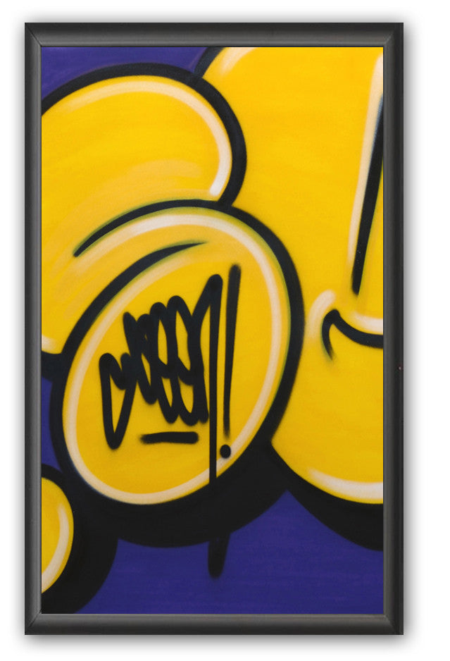 GRAFFITI ARTIST SEEN - "Bubble #15" Painting on paper