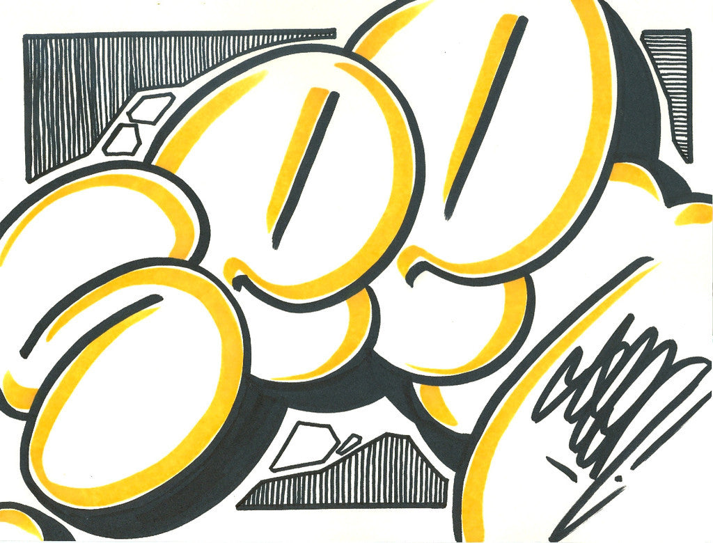 GRAFFITI ARTIST SEEN - Bubble 10- Drawing