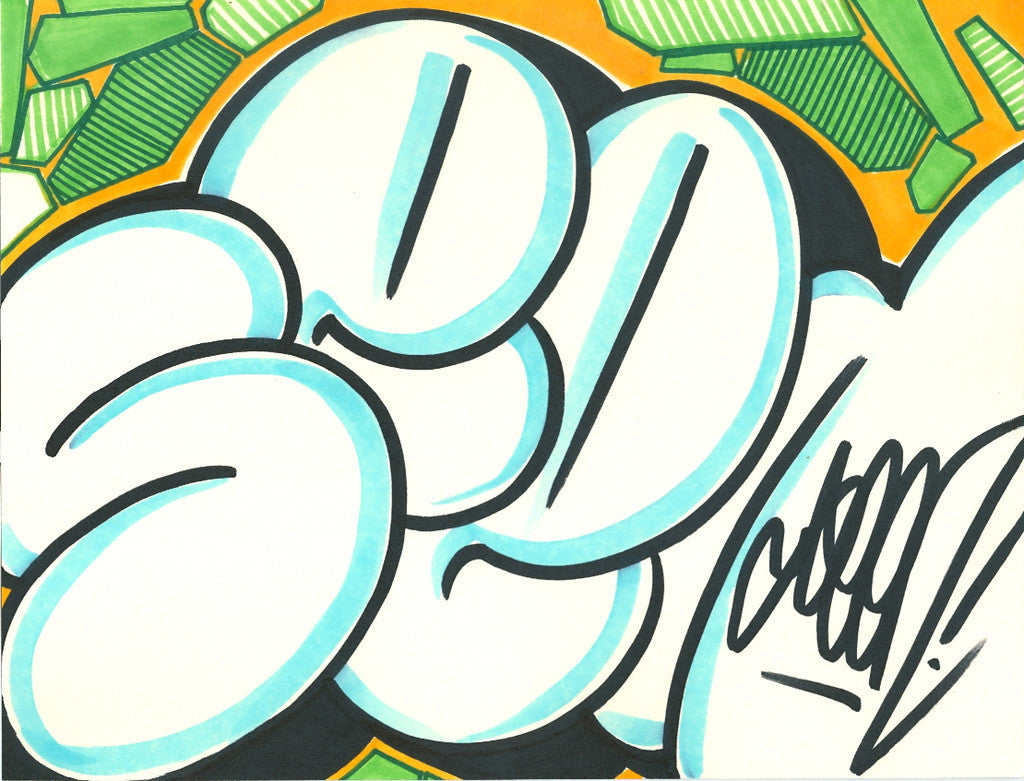 GRAFFITI ARTIST SEEN - Bubble SEEN 5- Drawing