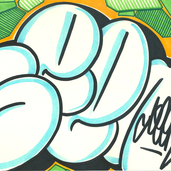 GRAFFITI ARTIST SEEN - Bubble SEEN 5- Drawing