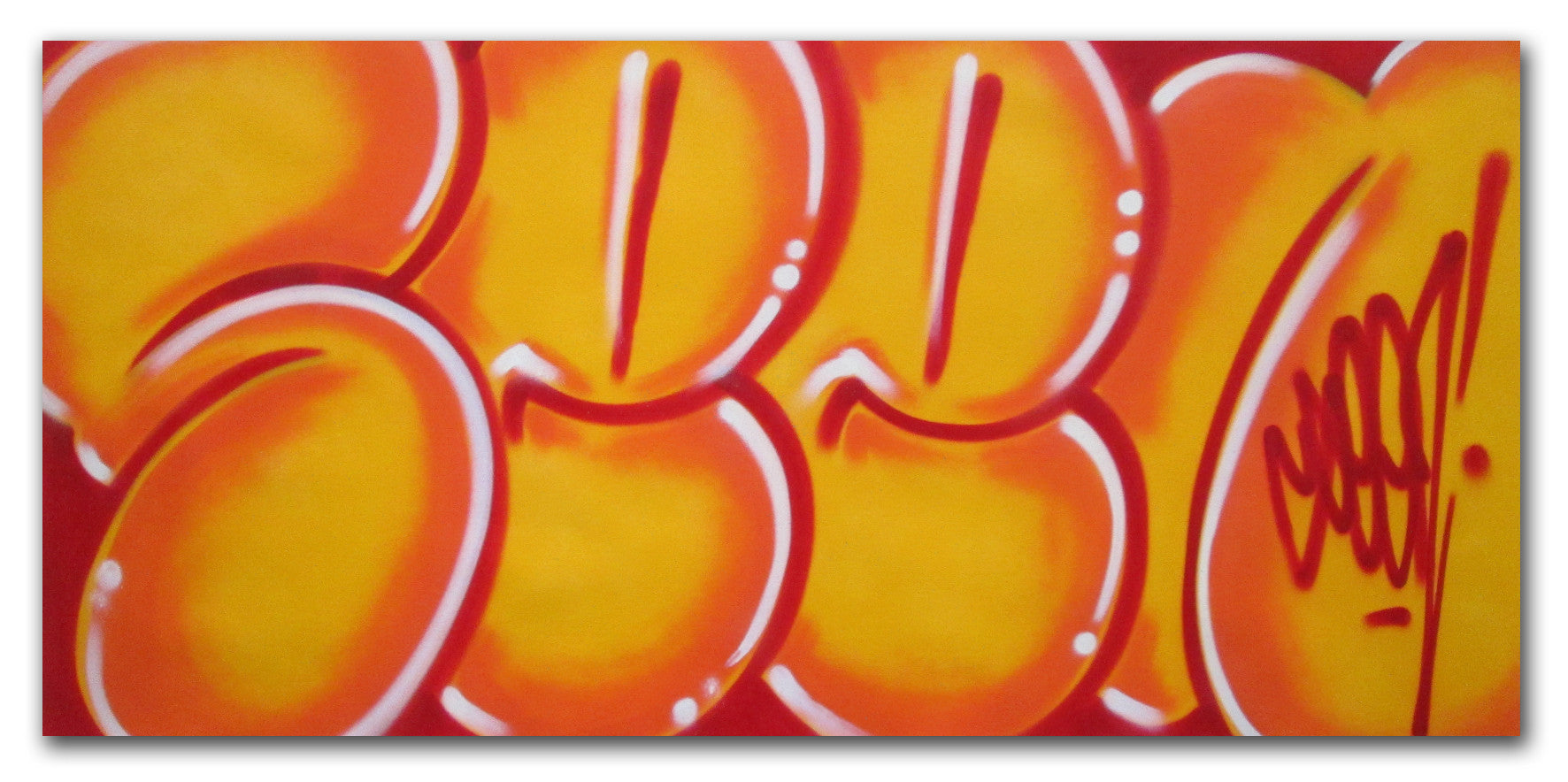 GRAFFITI ARTIST SEEN - "Classic Bubble 8" Painting