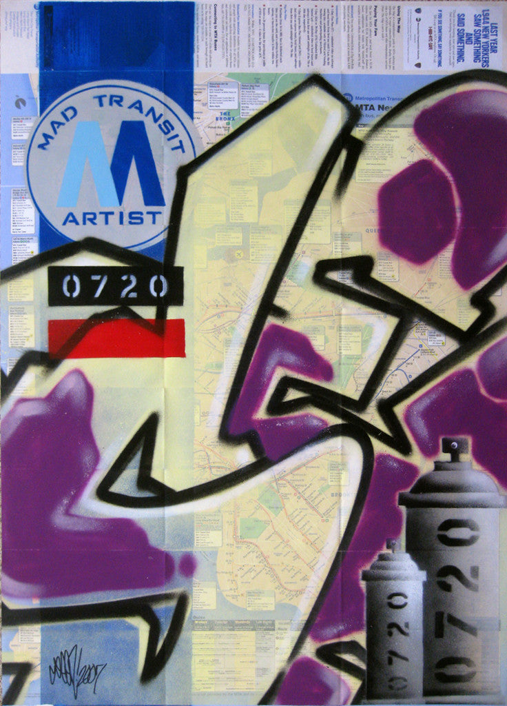 GRAFFITI ARTIST SEEN -  "Mad Transit 2" NYC Map