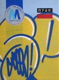 GRAFFITI ARTIST SEEN  -  "MTA - Stretched" 24x32"  Aerosol on  Linen