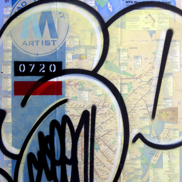 GRAFFITI ARTIST SEEN -  "Mad Transit 3" NYC Map