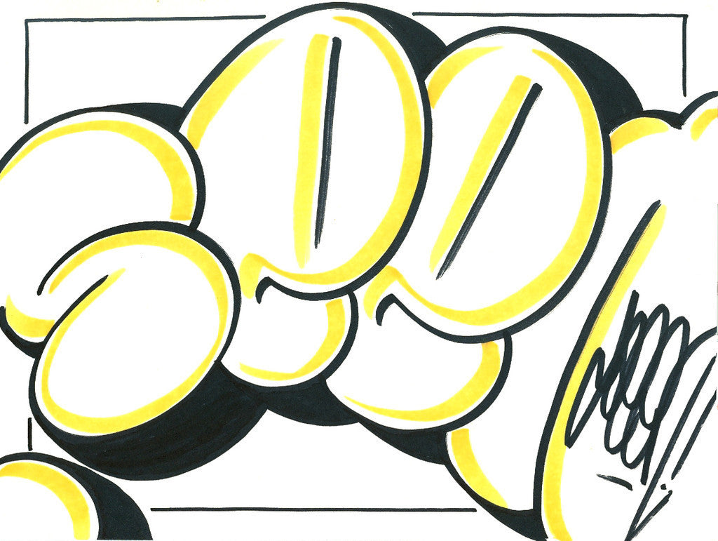 GRAFFITI ARTIST SEEN - Bubble 14- Drawing