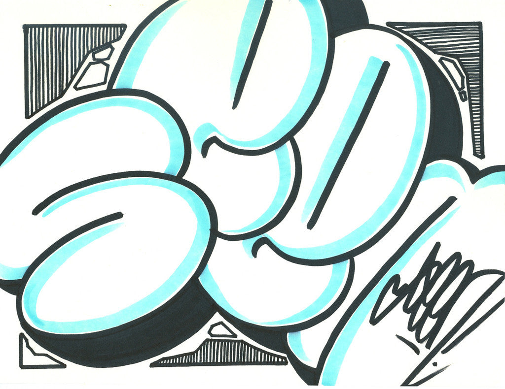 GRAFFITI ARTIST SEEN - Bubble 11- Drawing