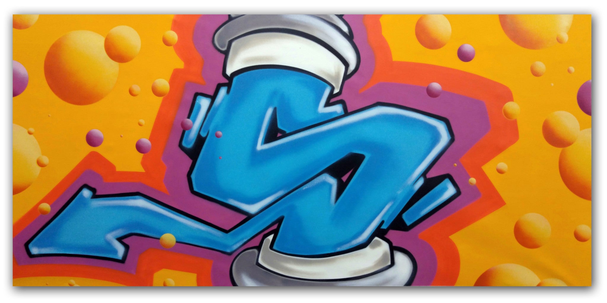 GRAFFITI ARTIST SEEN - "Untitled Long S" Canvas