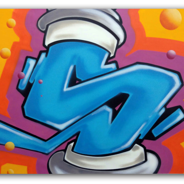 GRAFFITI ARTIST SEEN - "Untitled Long S" Canvas
