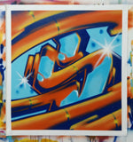 GRAFFITI ARTIST SEEN  -  "Super S"  Aerosol on Canvas