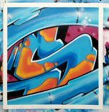 GRAFFITI ARTIST SEEN  -  "Super S"  Aerosol on Canvas