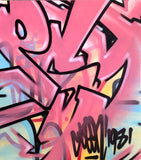 GRAFFITI ARTIST SEEN -"Psycho 1981" Aerosol on Canvas