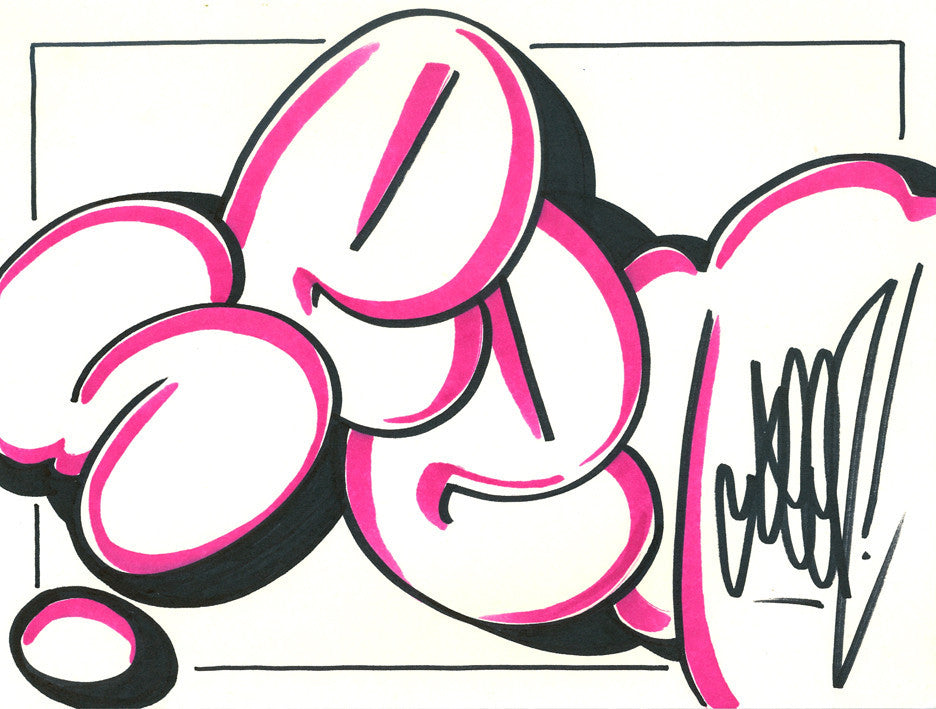 GRAFFITI ARTIST SEEN - Bubble 18- Drawing