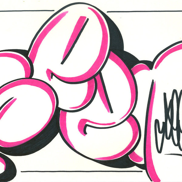 GRAFFITI ARTIST SEEN - Bubble 18- Drawing