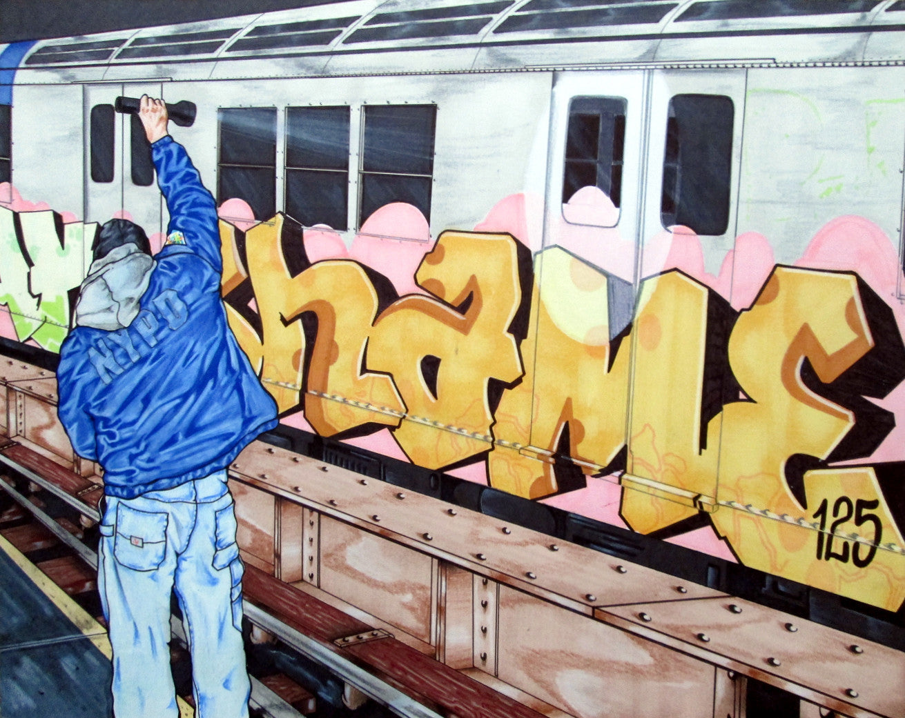 SHAME 125 "NYPD" Drawing