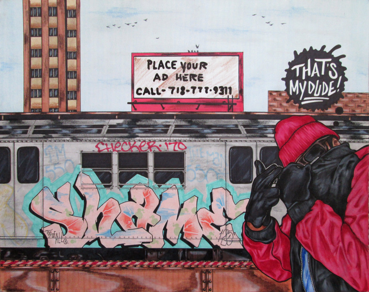 SHAME 125 "Thats My Dude" Drawing