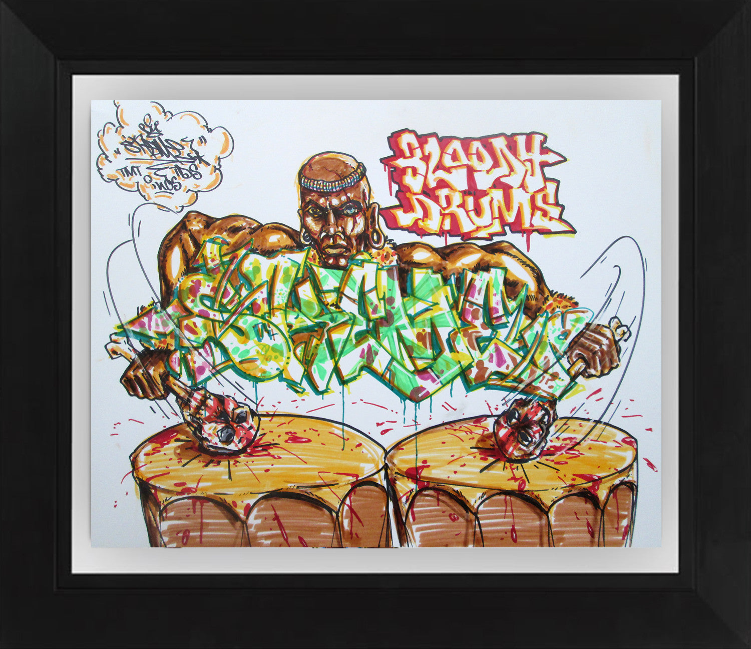 SKEME  "Bloody Drums" Drawing