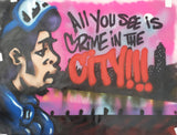 SKEME - "Crime in the City" Painting
