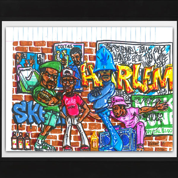 SKEME - "Harlem" Color Drawing