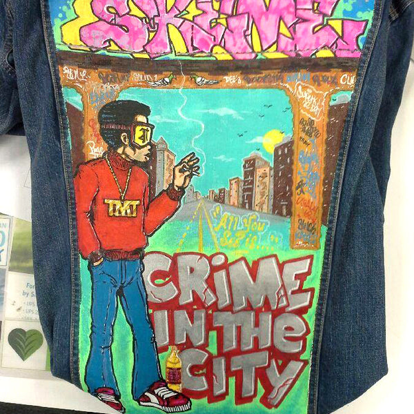 SKEME - "Crime in the City" denim Jacket