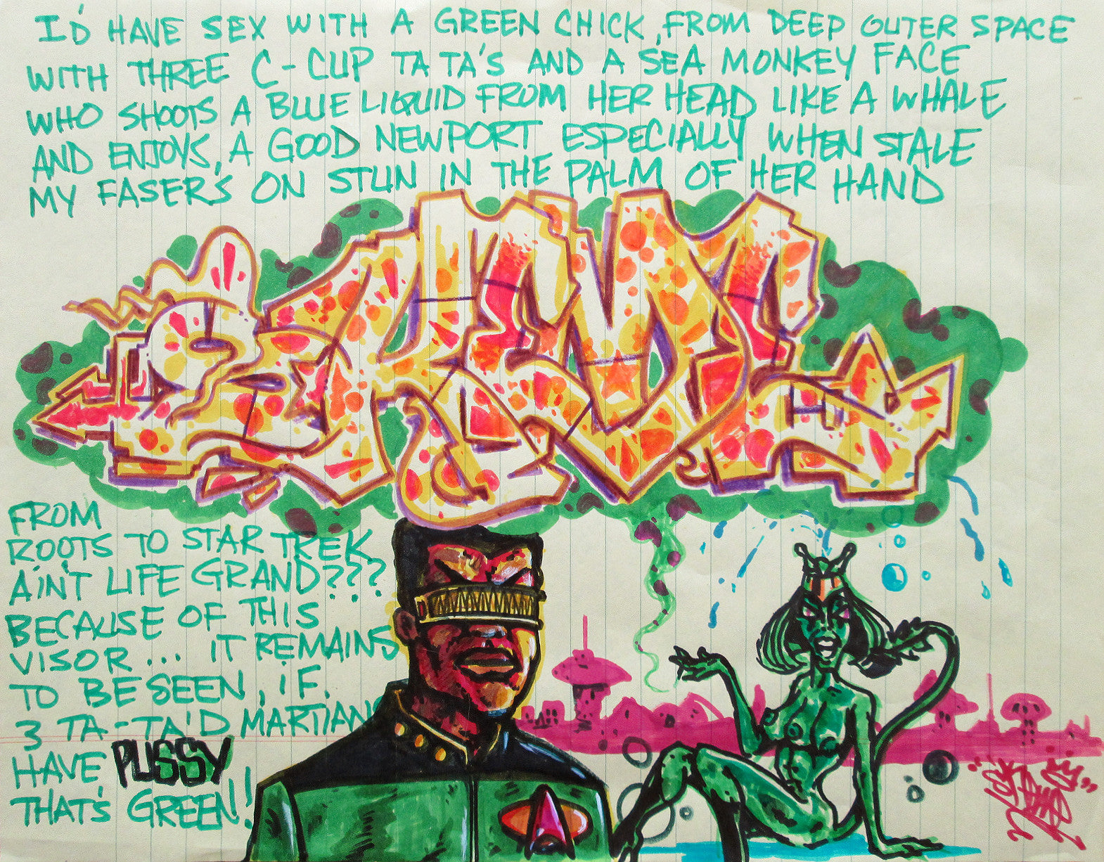 SKEME - "Star Trick" Drawing