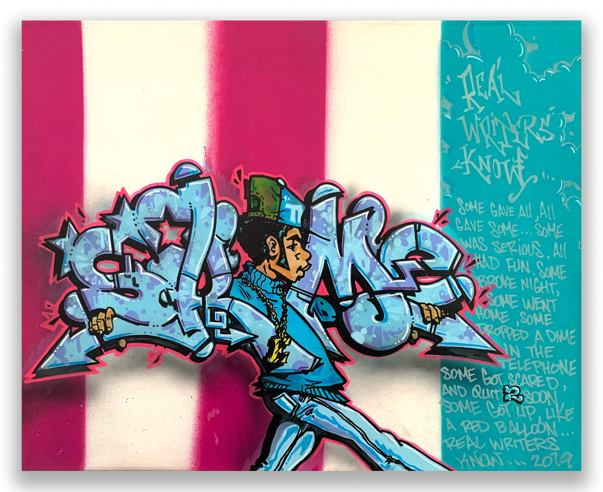 SKEME - "Real Writers Know" Painting