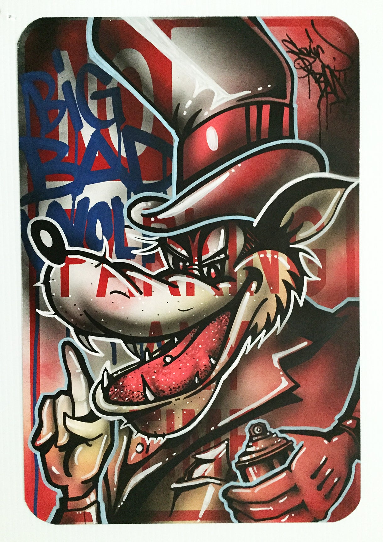 SONIC "B.A.D. WOLF "No Parking Sign
