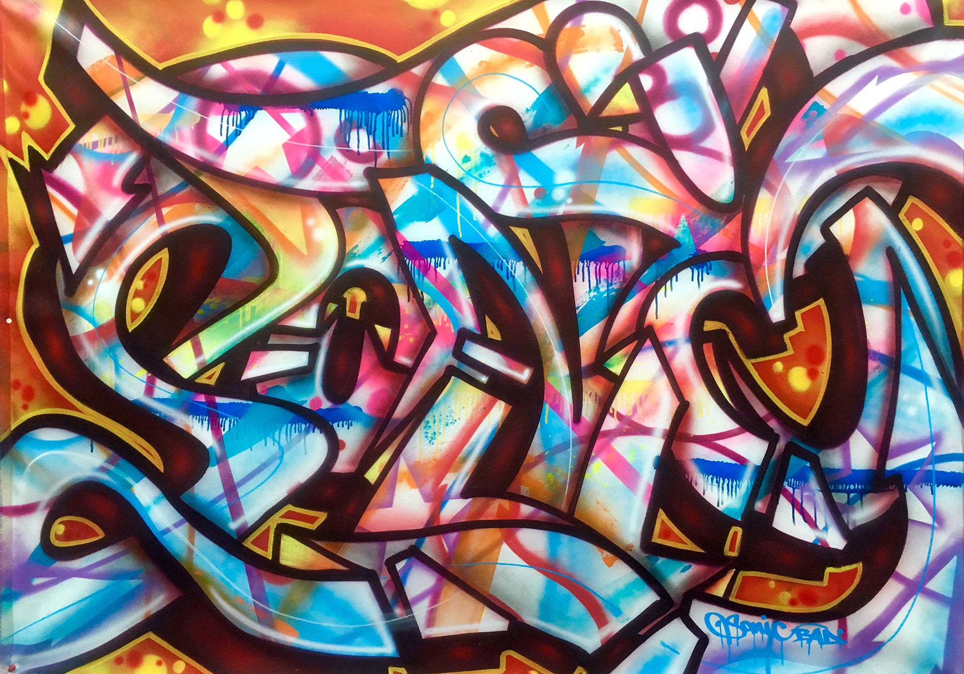 SONIC  "SONIC #9" Painting