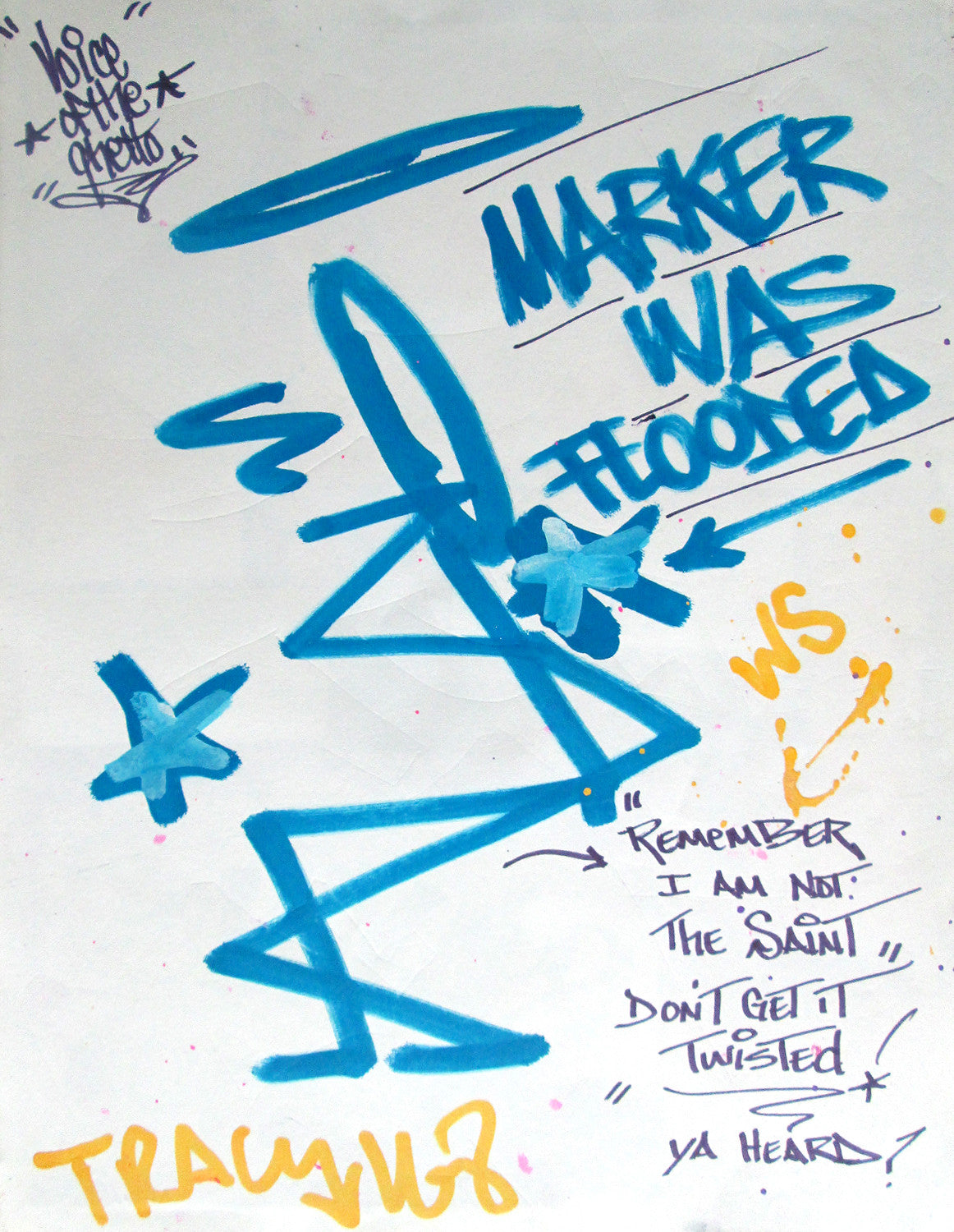 STAYHIGH 149 - "Marker was Flooded" Black book drawing