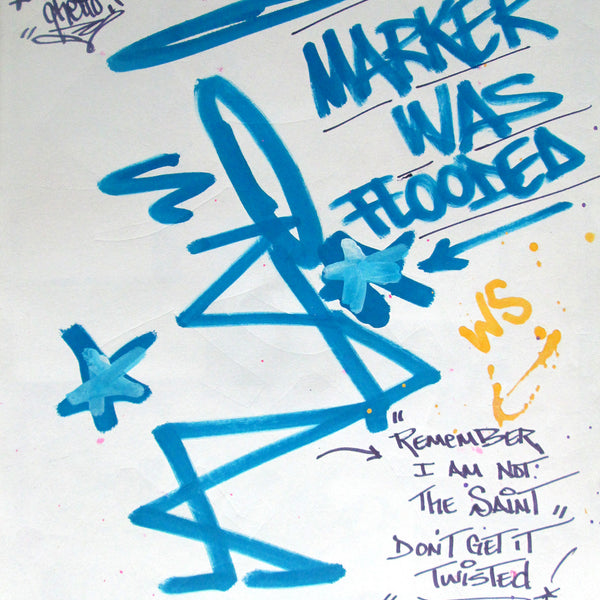 STAYHIGH 149 - "Marker was Flooded" Black book drawing