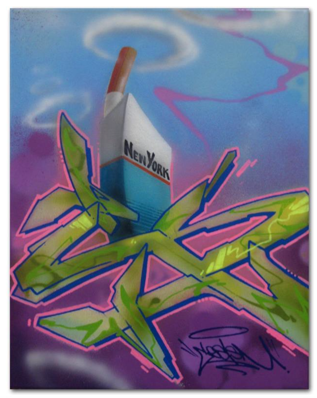 CES ONE   "Untitled 6" Painting