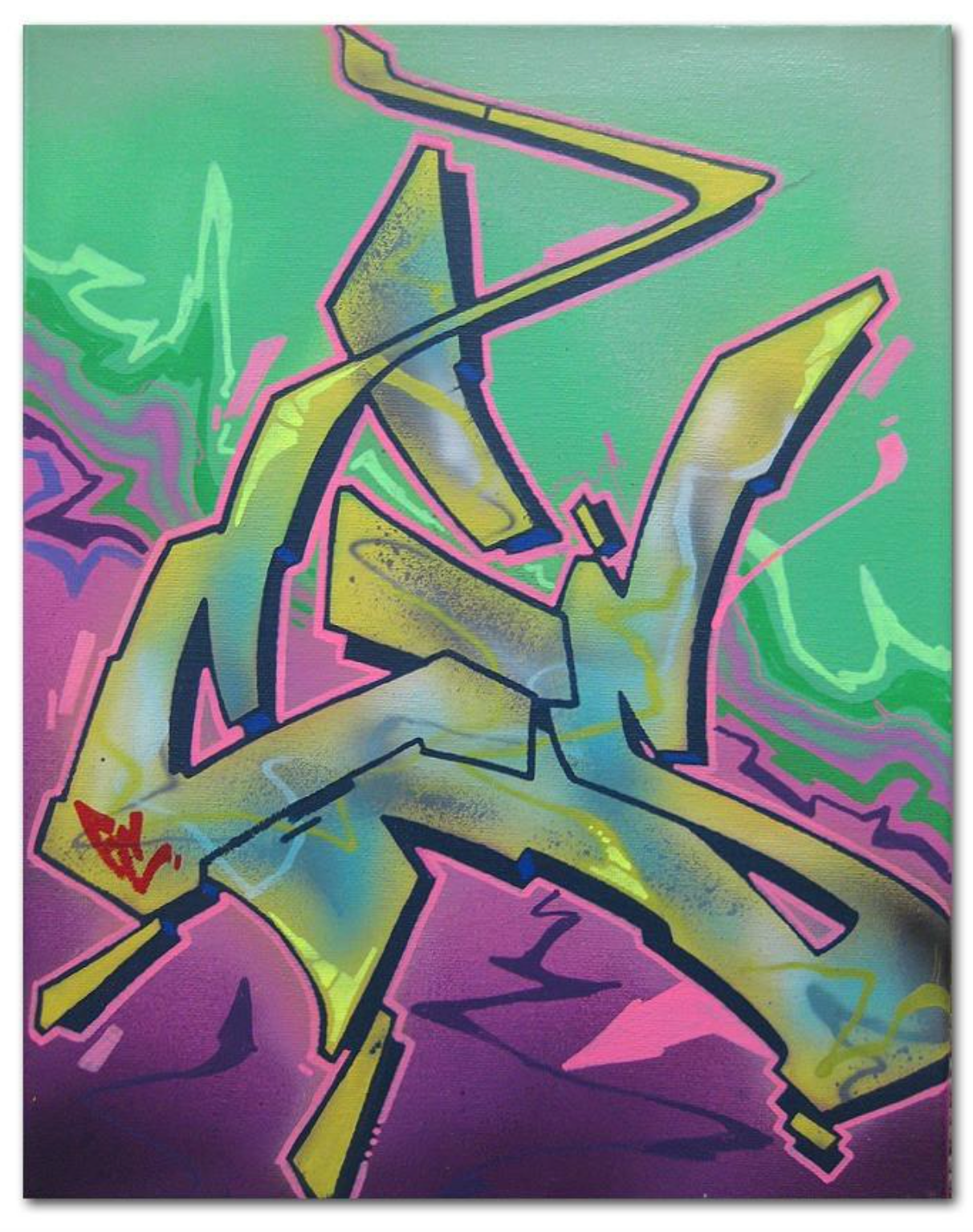 CES ONE   "Untitled 2" Painting