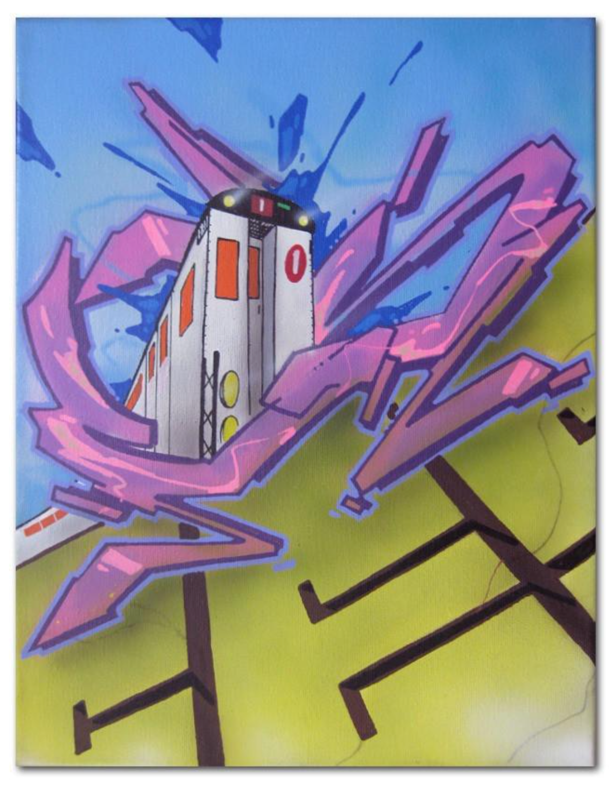 CES ONE   "Untitled 4" Painting